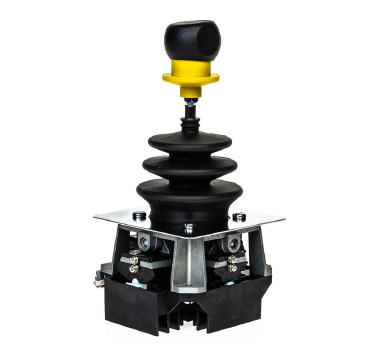 Kontrol joystick dan layar pemantauan kabin