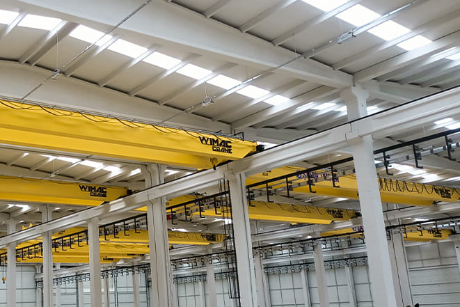 Trolley dan hoist overhead crane double girder