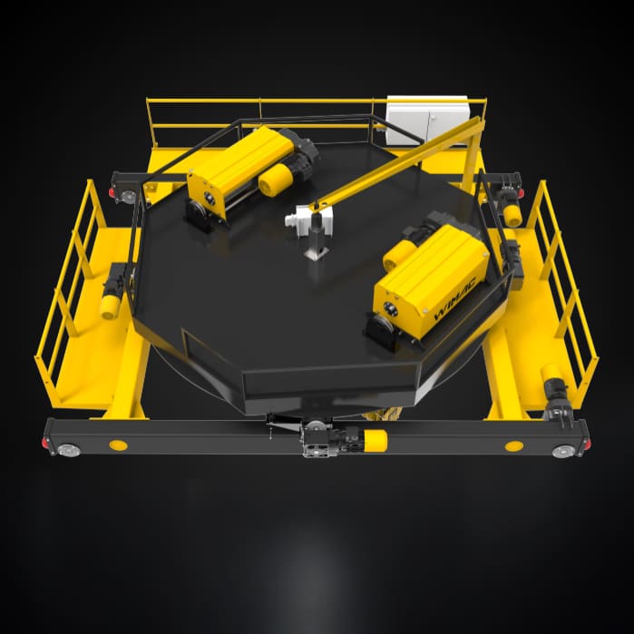 Wire rope hoist double girder - Trolley standar Turki