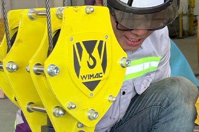 Overhead crane double girder untuk lini produksi